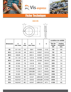 Rondelle Grower Pour Vis M8 Acier brut 2