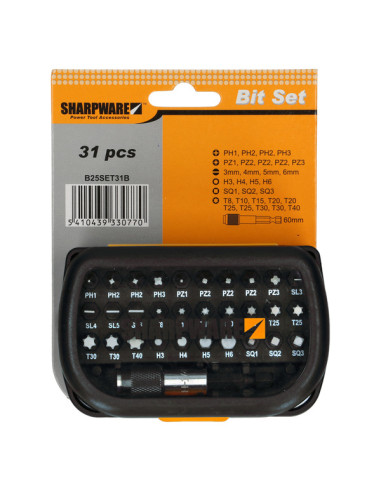 1 x Assortiment de 30 Embout Phillips Pozi TX...