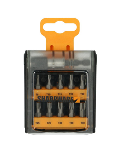 1 x Assortiment de 10 Embout TX + 1 Porte Embout