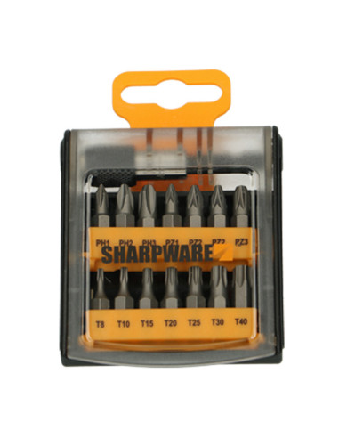 1 x Assortiment de 14 Embout Phillips Pozi TX +...