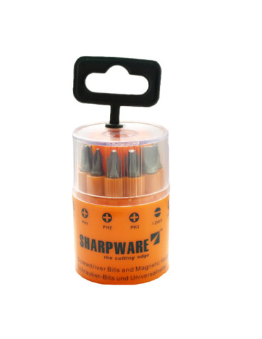 1 x Assortiment de 9 Embout 1/4 Fendue Phillips...
