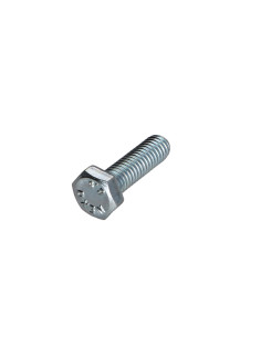Vis métaux Tête hexagonale TH M6X20 Classe 6.8 Acier zingué 2