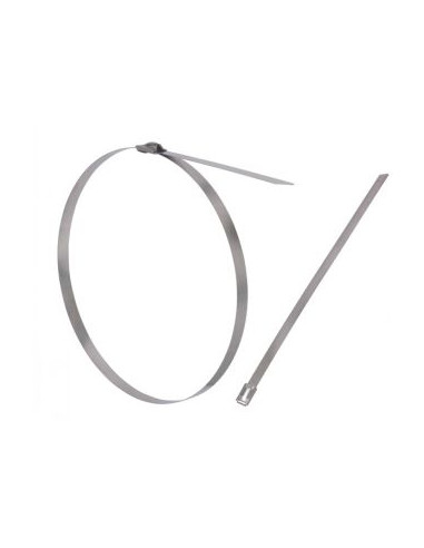 1 x Collier de serrage extra plat 4.6X370 Inox A2