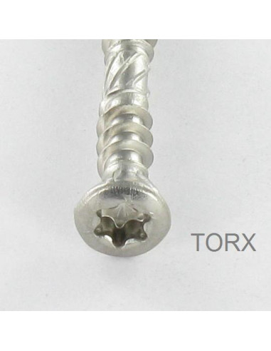 1 x Vis terrasse TEKOR Double filet Tête...