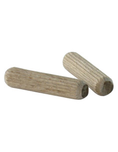 Tourillon en bois strié 6X25