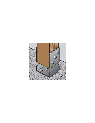 1 x Support poutre Forme U 71X60X150 Forte...