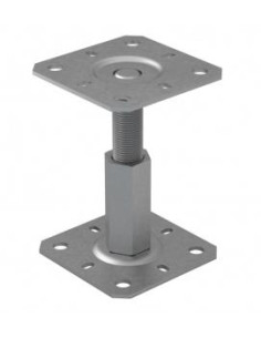 Pied de poteau réglable Avec FIXATIONS 130X130
