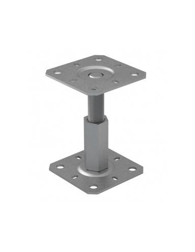 1 x Pied de poteau réglable Avec FIXATIONS 130X130