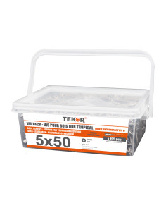 Seau de 195 Vis DECK TEKOR 5X50 Pointe antifendage type...