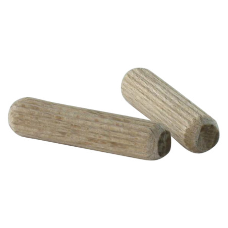 1 x Tourillon en bois strié 8X20