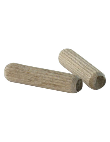 1 x Tourillon en bois strié 8X30