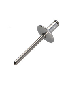 Rivet Corps Aluminium / Tige inox Tête plate 4.8X25... 2