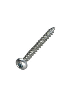 Vis bois TEKOR Tête ronde TR TORX T30 6X50 Filetage total...