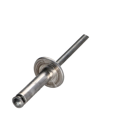 1 x Rivet aveugle éclate GOSTAR Aluminium Tige acier Tête large 4.8X16 Noir