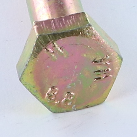 1 x Corps de boulon filetage partiel Tête hexagonale TH M6X80 Classe 8.8 Bichromaté
