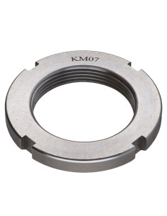 Ecrou à encoches KM Acier zingué M30 2