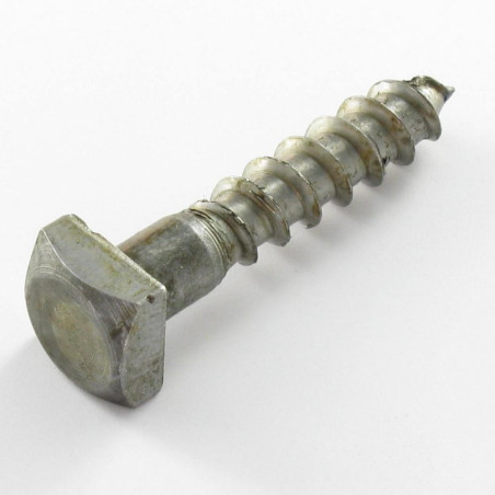 1 x Tirefond 7X35 Tête Carrée 11X11X5 Acier brut
