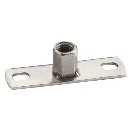 1 x Platine de fixation Avec Ecrou hexagonale M8 Inox A4
