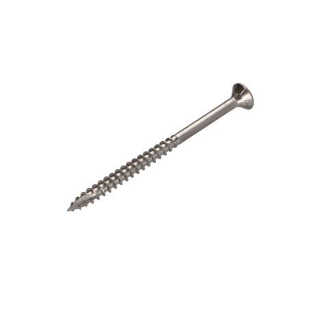 1 x Vis bois TEKOR Inox A2 Tête fraisée Cranté TORX T20 4X60 Filetée sur 35 Pointe antifendage type 17