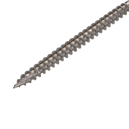 1 x Vis bois TEKOR Inox A2 Tête fraisée Cranté TORX T25 6X110 Filetée sur 70 Pointe antifendage type 17