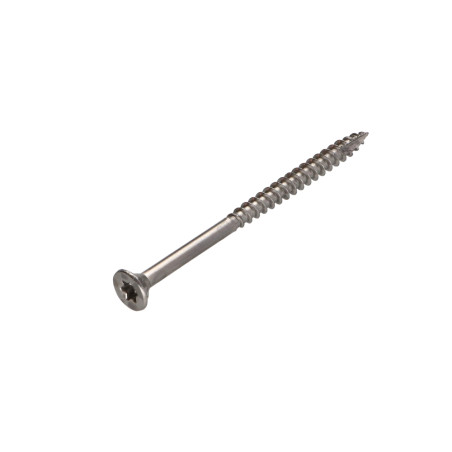 1 x Vis bois TEKOR Inox A2 Tête fraisée Cranté TORX T25 5X70 Filetée sur 40 Pointe antifendage type 17