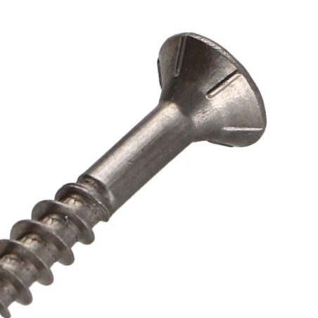 1 x Vis bois TEKOR Inox A2 Tête fraisée Cranté TORX T10 3.5X35 Filetée sur 24 Pointe antifendage type 17