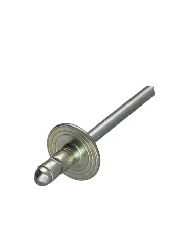 1 x Rivet aveugle tout acier Tête large 4.8X10...