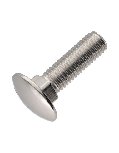 1 x TRCC JAPY tête ronde collet carré Inox A2...