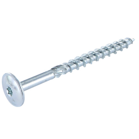1 x VBA Vis bois agglo Tête disque TORX T40 8X180 Acier zingué