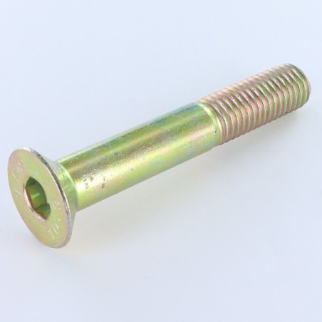 1 x Vis métaux FHC tête fraisée empreinte hexagonale creuse M5X25 Filetée sur 16 Classe 10.9 Clé de 3 HC3 Bichromaté