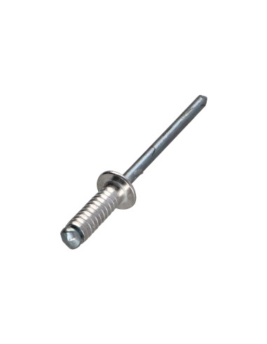 1 x Rivet Rainure Aluminium Tige acier 4X12...
