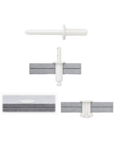 Rivet Aveugle Tête Plate Nylon Polyamide 6.6 5X8 2
