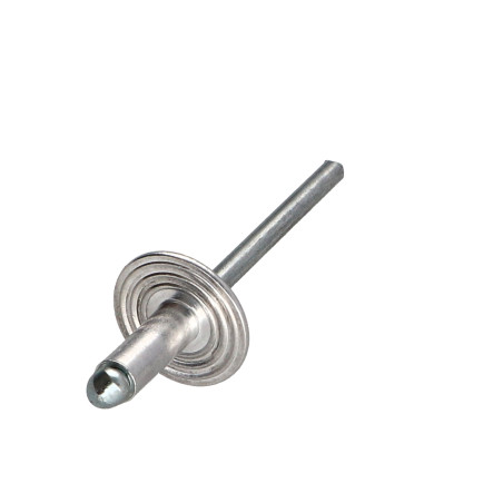 1 x Rivet aveugle Aluminium Tige acier 3.2X16 Tête Large