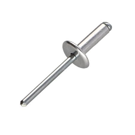 1 x Rivet aveugle Aluminium Tige acier 5X12 Tête EXTRA Large