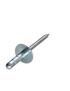 Rivet aveugle tout acier 4.8X17 Tête large Multi-serrage...