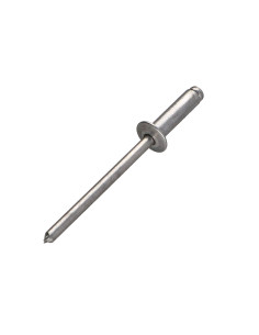 Rivet aveugle tout alu 4X12.9 Tête plate 2