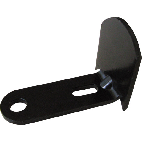 1 x Battement long coudé réglable pour espagnolette de volet 20MM Noir