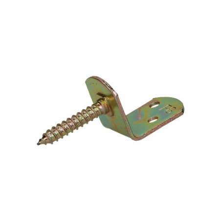 1 x Lot de 4 equerres pour panneau tressé en forme L avec vis 30X2 Bichromaté