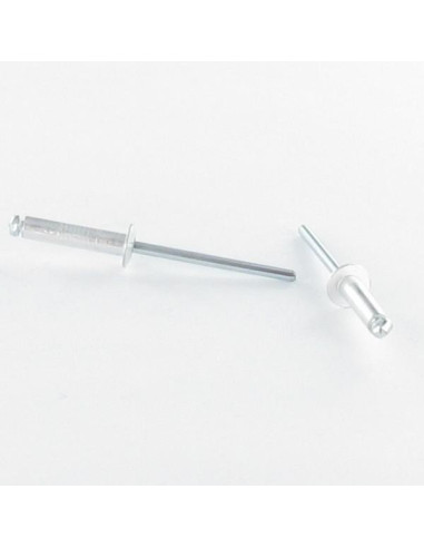 1 x Rivet aveugle tout acier 3.2X8 Tête Plate