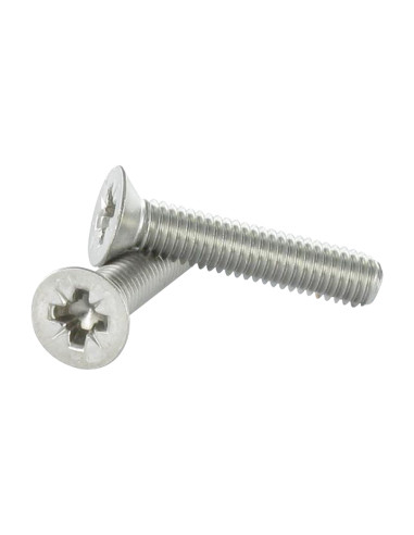 1 x Vis métaux Tête fraisée Pozi M3X22 Inox A4...