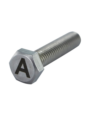 1 x Vis métaux Tête hexagonale TH 8X35 Inox A4...