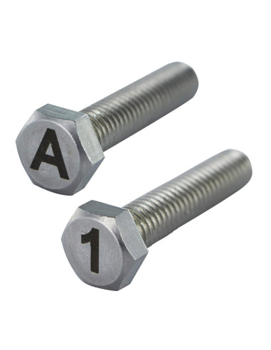 1 x Vis métaux Tête hexagonale TH 8X35 Inox A4...