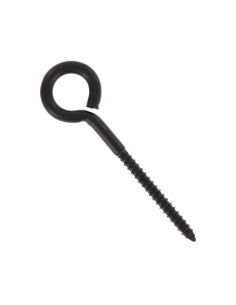 Piton Bois Inox A4 Noir 8X108 Filetée sur 70 Oeil 20