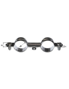 Collier de serrage métallique double M7X150 Diamètre 18... 2