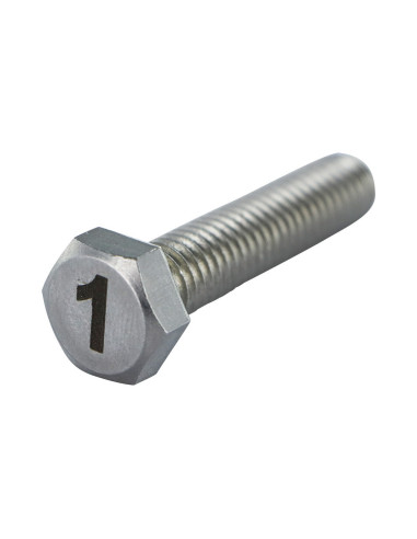 1 x Vis métaux Tête hexagonale TH 8X35 Inox A4...