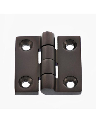 1 x Charnière Carrée 50X50 Inox A4 Noir