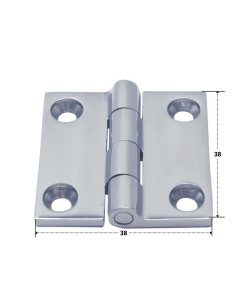 Charnière Carrée 38X38 Inox A4 2