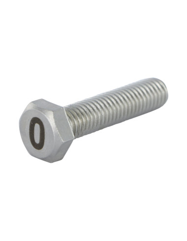 1 x Vis métaux Tête hexagonale TH 8X35 Inox A4...