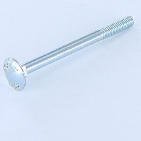 1 x TRCC JAPY tête ronde collet carré M5X80 Filetage partiel Acier zingué