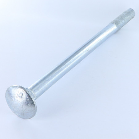 1 x TRCC JAPY tête ronde collet carré M16X280 Filetage partiel Acier zingué